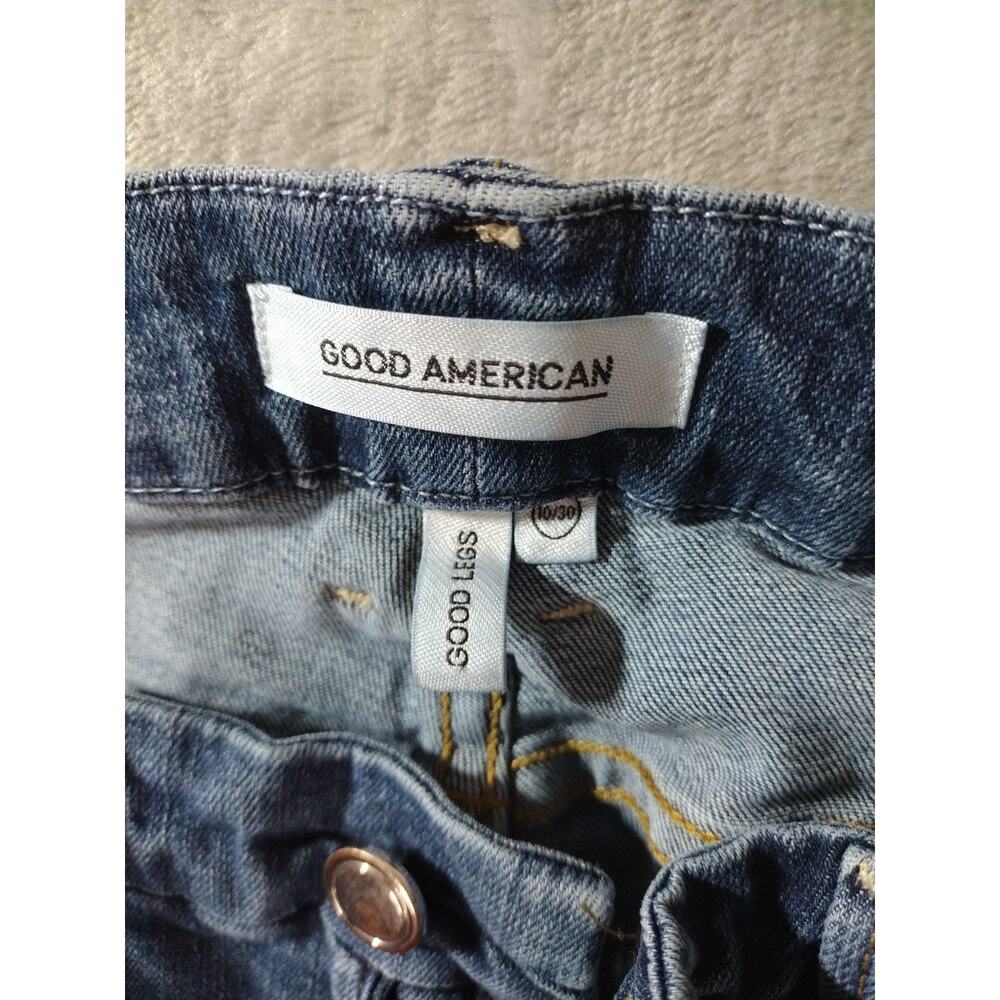 Good American Good Legs Jeans Womens 10/30 Skinny Medium Wash Preppy Casual - Picture 4 of 13